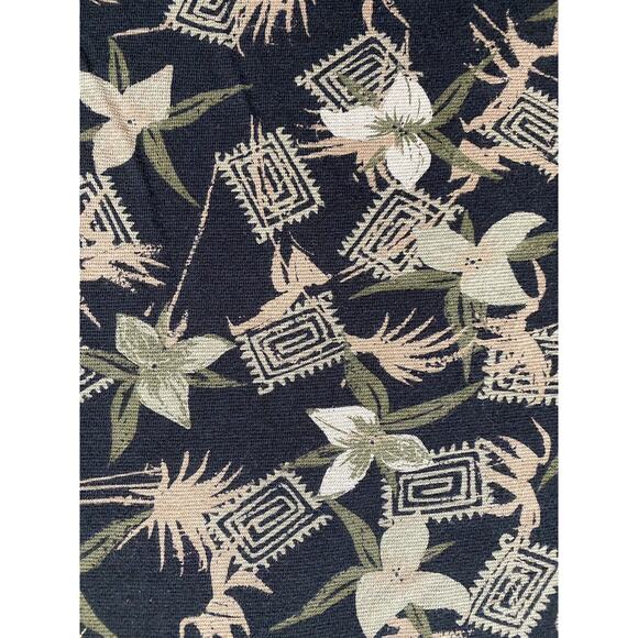 Vintage OP Ocean Pacific Black Hawaiian Polo Shirt Large - Picture 6 of 6